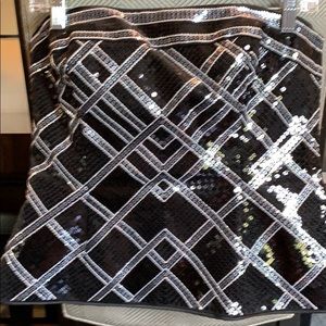 Sequined bustier top